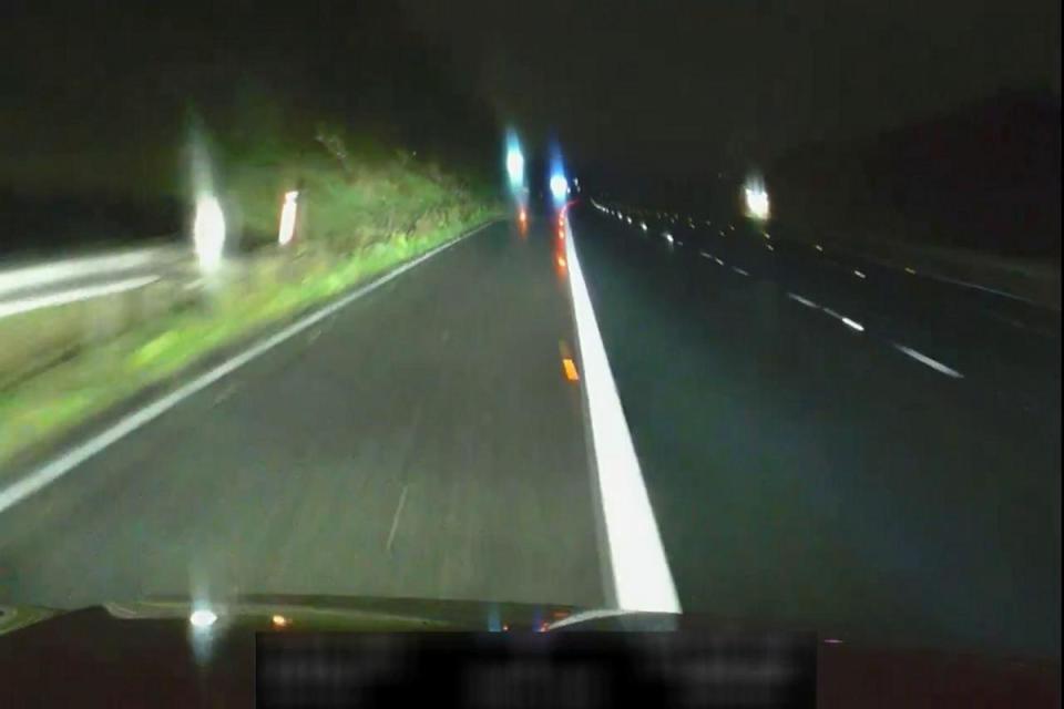 MOTORWAY: A man has been charged after an e-scooter was filmed being ridden on the M5 in Somerset. i(Image: SWNS)/i