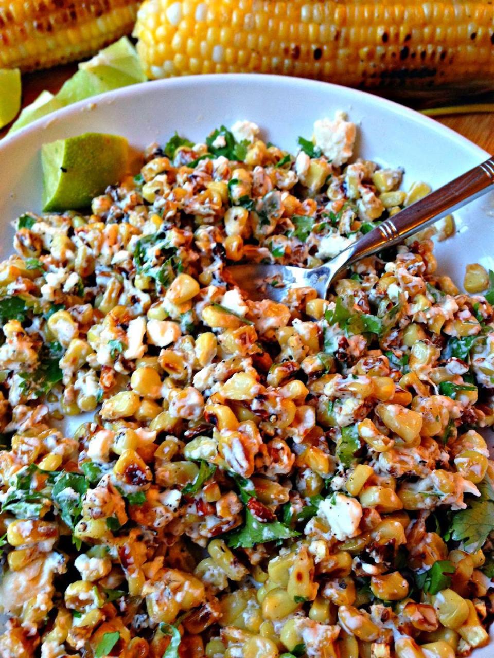 Mexican Cilantro Lime Corn Crema