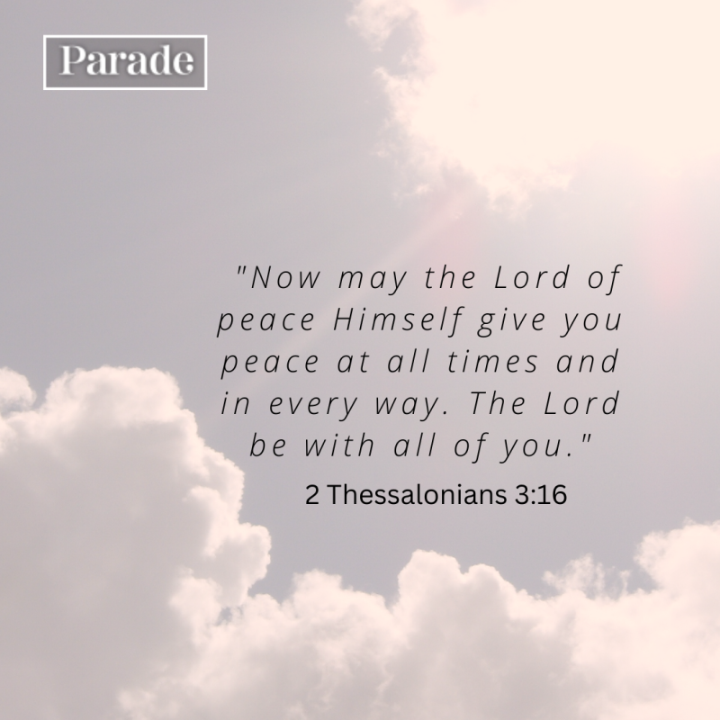 2 Thessalonians 3:16<p>Canva/Parade</p>