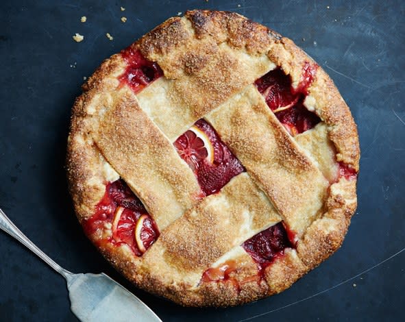 Big fat strips of dough make for a rustic and modern-looking pie (and they’re easy to weave into a lattice). If you’re in love with a thinner style, or love using a fluted cutter, we won’t stop you.