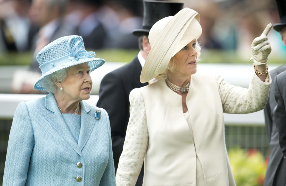 Queen Elizabeth and Queen Camilla together