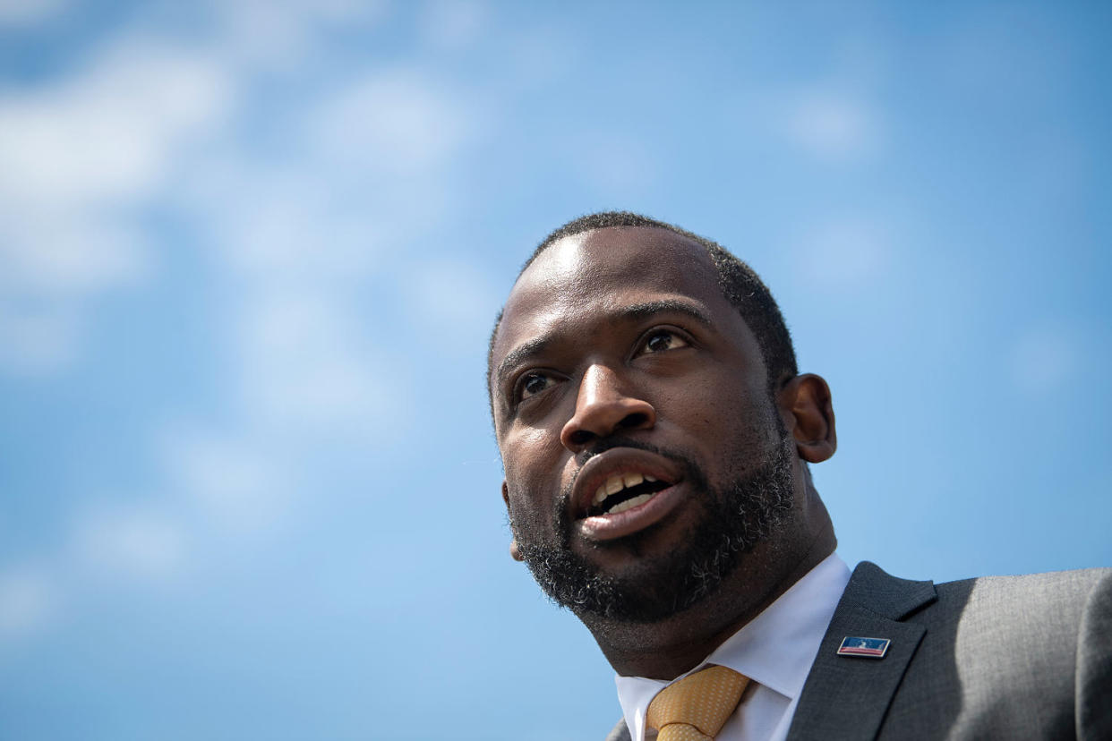 Levar Stoney speaks during a news conference  (Caroline Brehman / AP file)