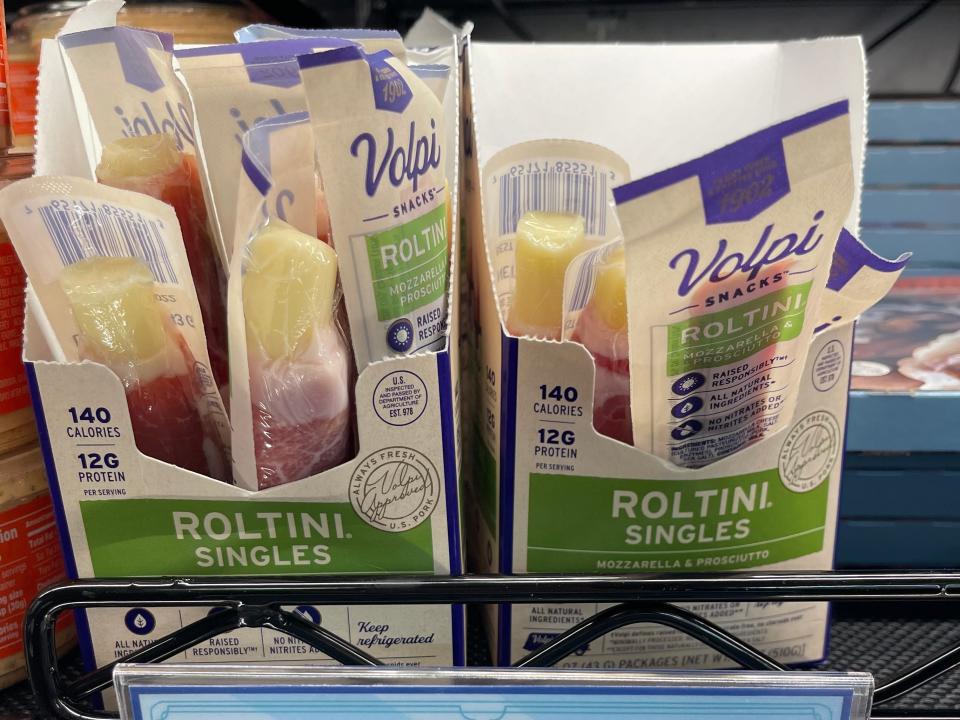 Packages of roltini singles at Trader Joe's