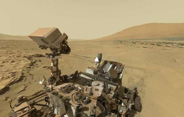 Curiosity rover on Mars