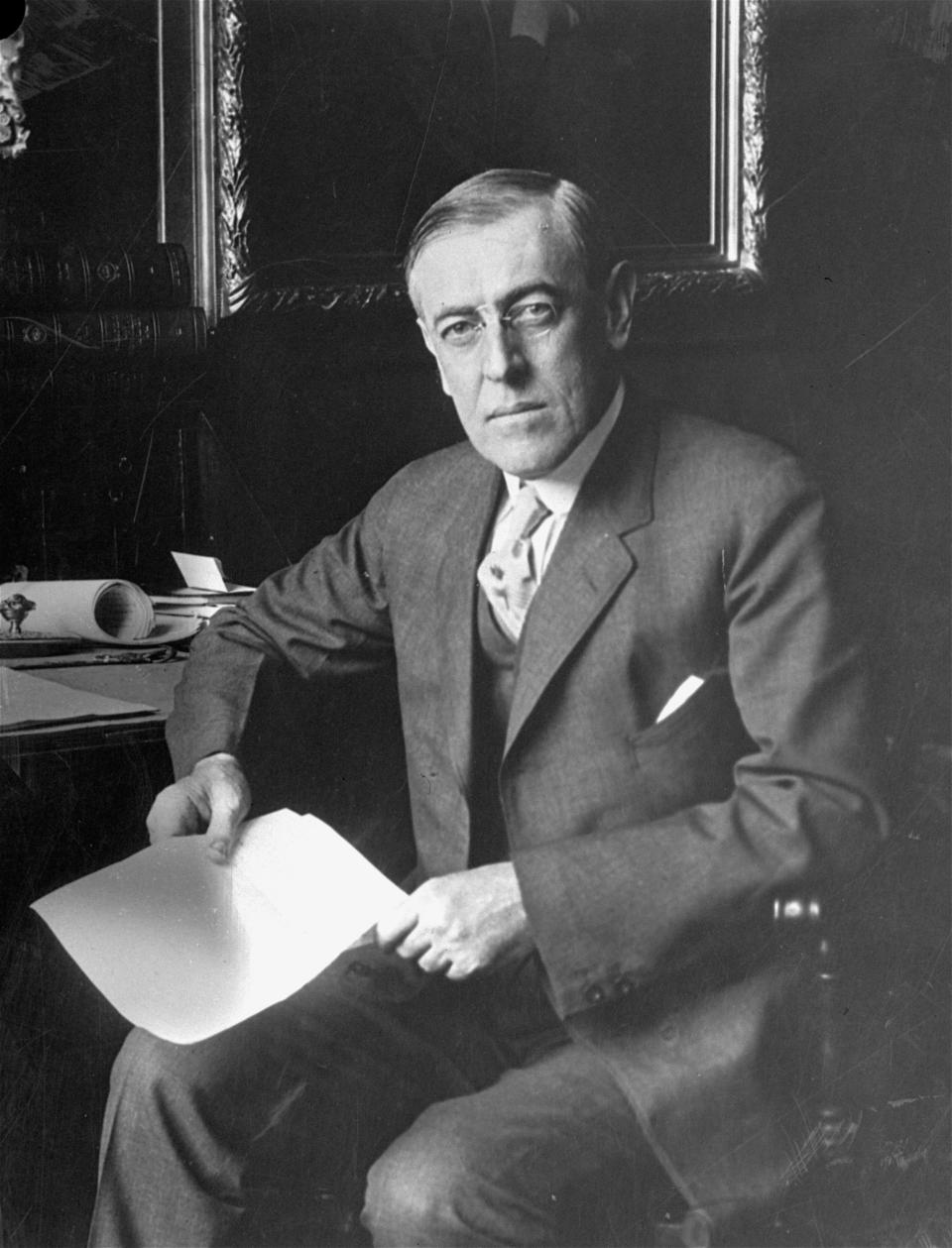 Woodrow Wilson, el presidente número 28 de EEUU. (AP Photo)