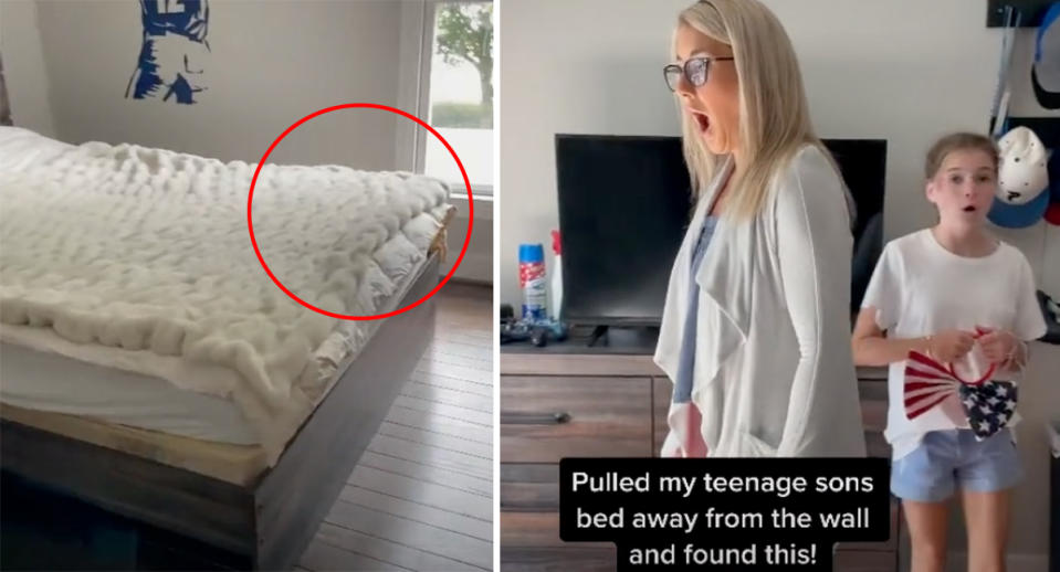 viral TikTok disgusting under the bed