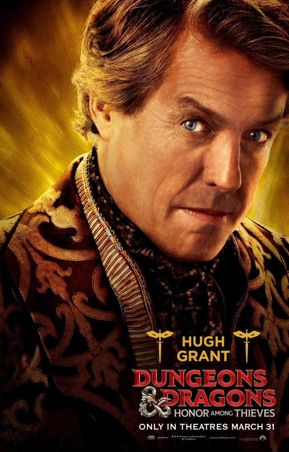 dungeons and dragons honor among thieves poster Hugh Grant