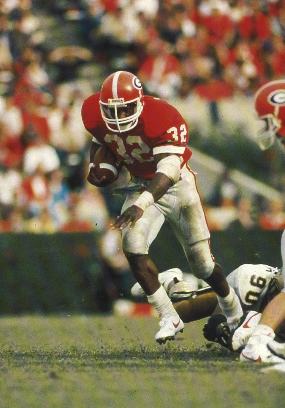 Georgia running back Lars Tate played for the Bulldogs from 1984-87.