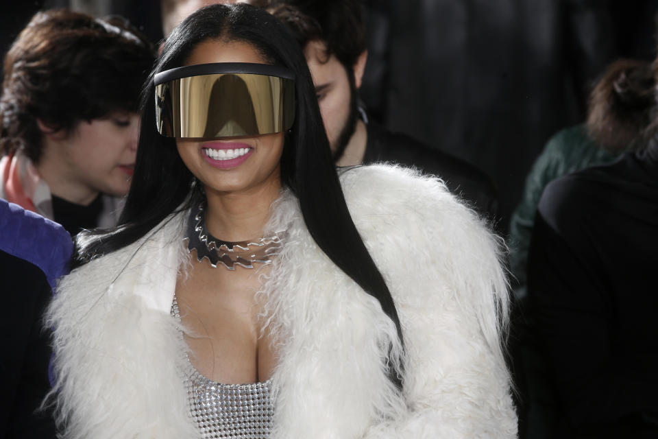 Nicki Minaj setzte ein modisches Statement. (Bild: AP Images)