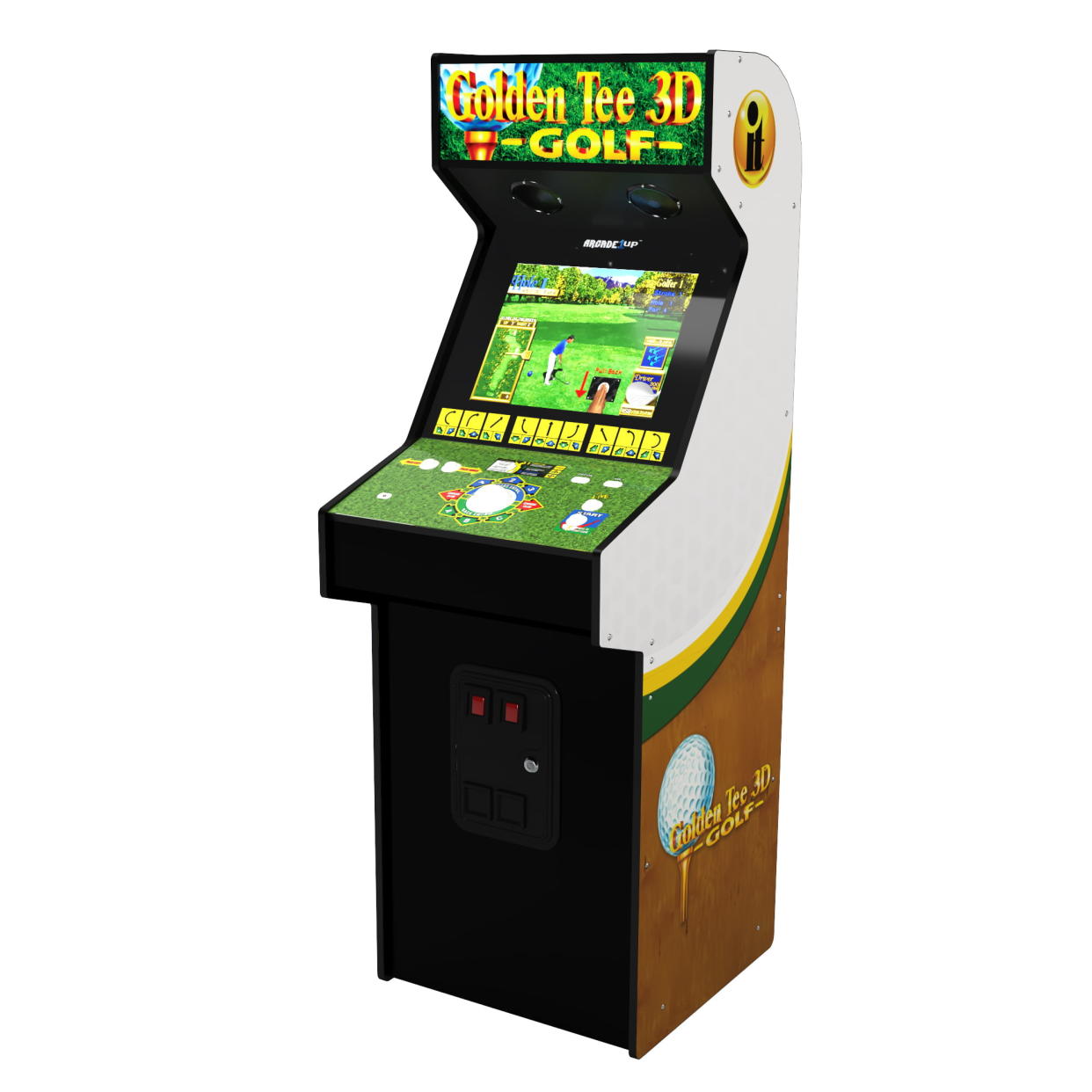 <p><a href="https://go.redirectingat.com?id=74968X1596630&url=https%3A%2F%2Fwww.walmart.com%2Fip%2FArcade1UP-Golden-Tee-3D-Golf-19-Screen-Home-Video-Game-Arcade-Machine%2F245846502&sref=https%3A%2F%2Fwww.popularmechanics.com%2Ftechnology%2Fvideo-games%2Fg44902783%2Farcade1up-sale-august-2023%2F" rel="nofollow noopener" target="_blank" data-ylk="slk:Shop Now;elm:context_link;itc:0;sec:content-canvas" class="link rapid-noclick-resp">Shop Now</a></p><p> Golden Tee 3D Golf Home Video Game Arcade Machine</p><p>walmart.com</p><p>$699.99</p>