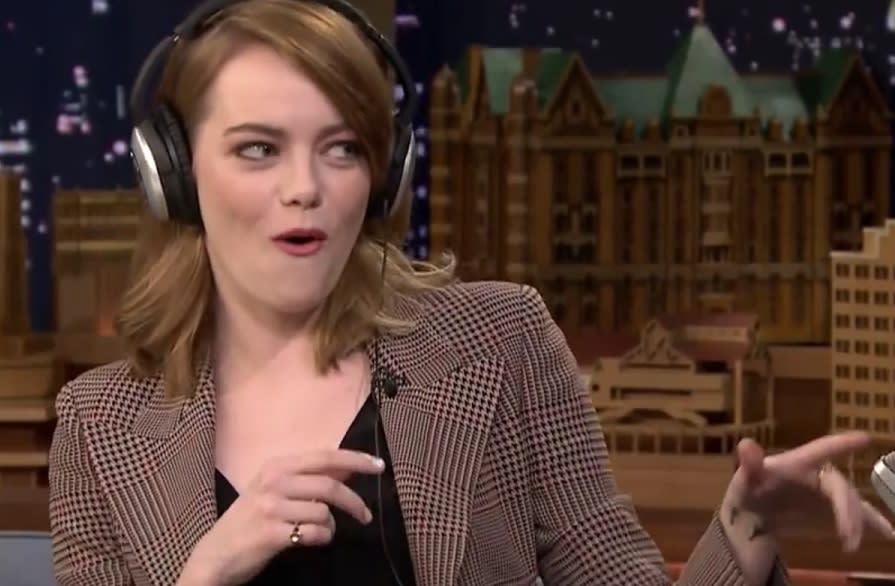 Emma Stone just nearly failed Jimmy Fallon’s whispering game and it’s amazing