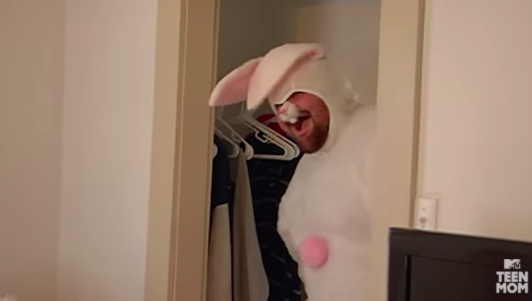 When Gary Dressed as the Easter Bunny