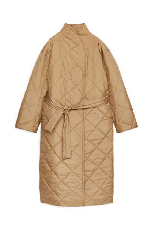 3) Best quilted camel coat