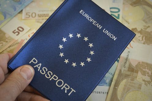 <span class="caption">Once an EU citizen, always an EU citizen?</span> <span class="attribution"><a class="link " href="https://www.shutterstock.com/home" rel="nofollow noopener" target="_blank" data-ylk="slk:via shutterstock.com;elm:context_link;itc:0;sec:content-canvas">via shutterstock.com</a></span>