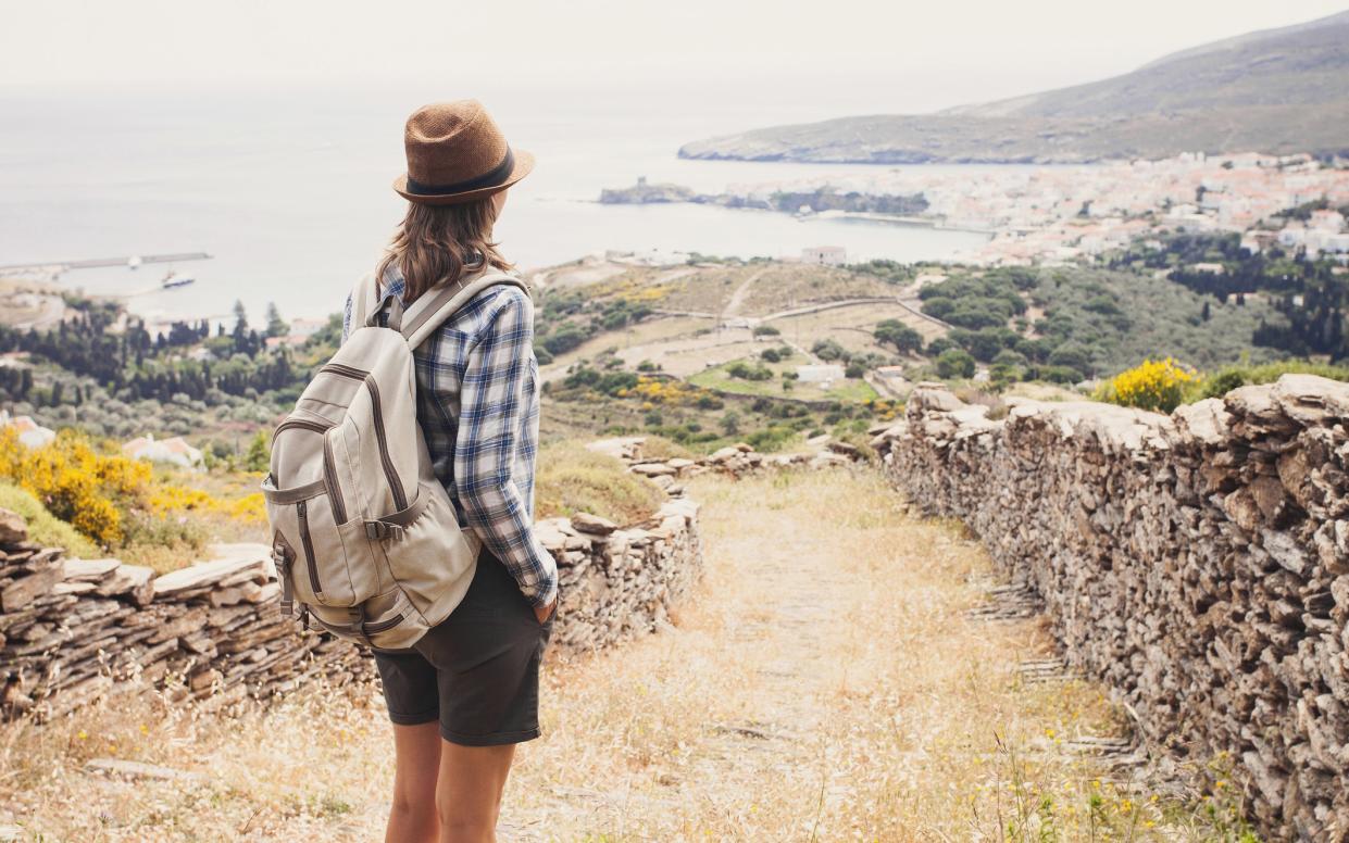 Hiking on Andros - This content is subject to copyright.