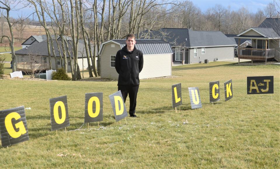 Tri-Valley freshman A.J. Lawler will compete in Thursday's Division II state swimming meet in Canton. Lawler qualified for the 100 backstroke and will aim for the school record.