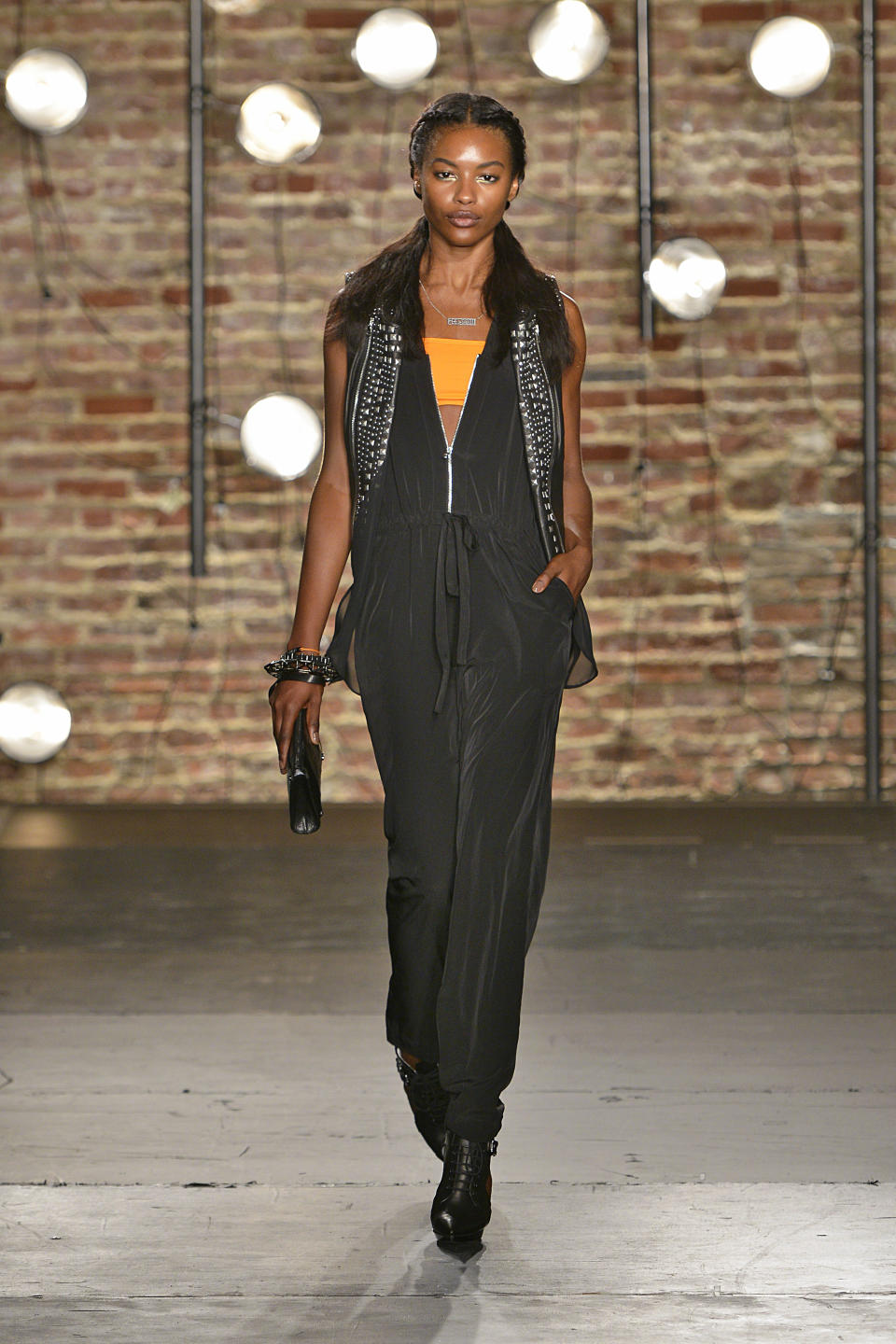 In this Saturday, Sept. 7, 2013, photo, provided by Kenneth Cole, fashion from the Kenneth Cole Spring 2014 collection is modeled during Fashion Week in New York. (AP Photo/Kenneth Cole, Greg Kessler)