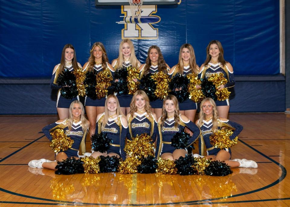 The Knoxville High School competitive cheerleading team is part of the IHSA state finals scheduled for February 2023 in Bloomington.