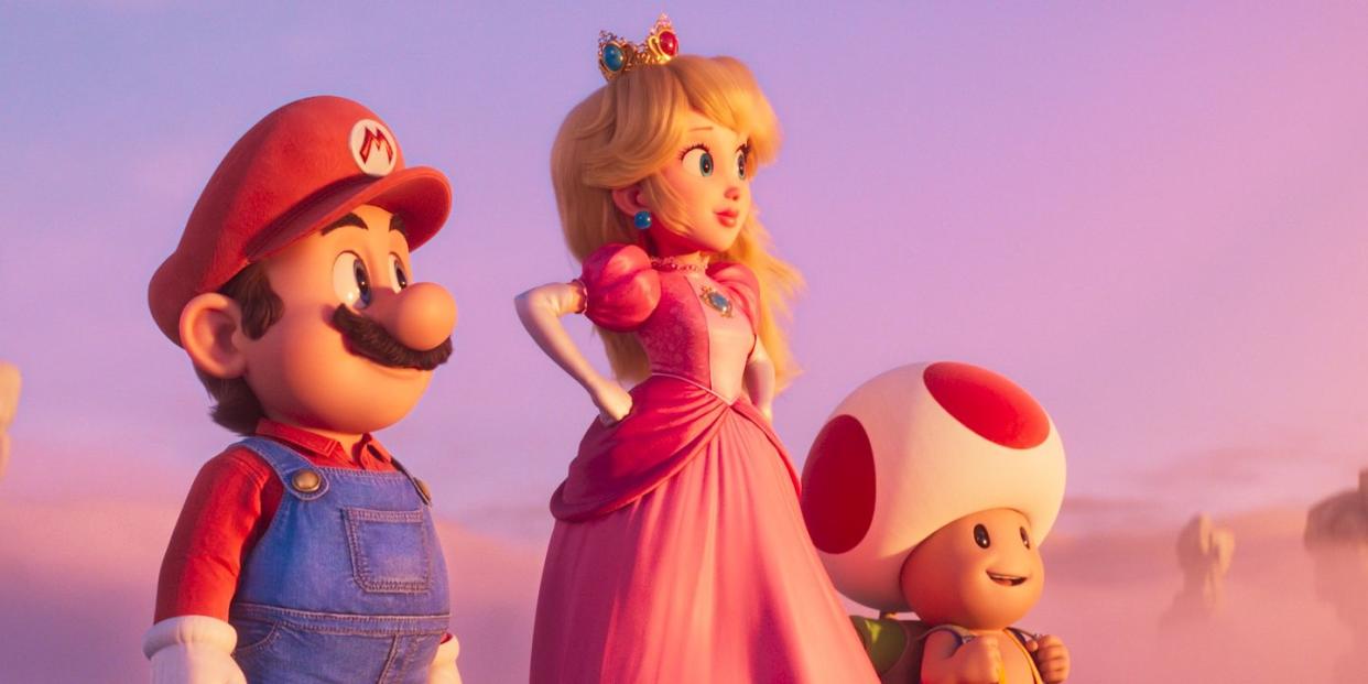 princess peach and toad super mario bros movie