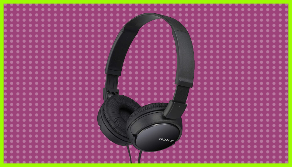 Save half on these Sony MDRZX110/BLK ZX Series Stereo Headphones. (Photo: Sony)