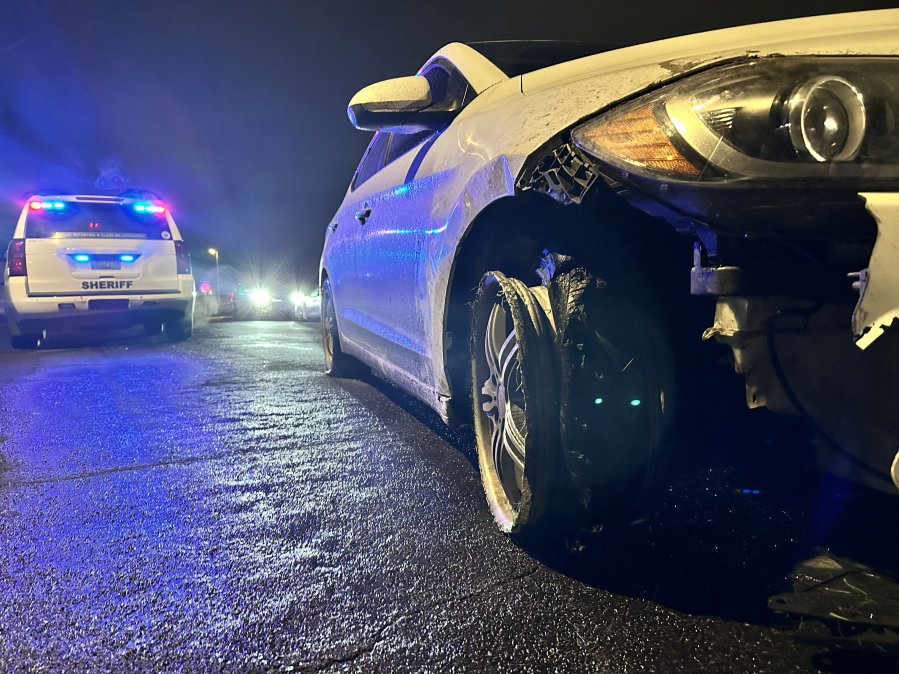 Law enforcement arrested five teens accused of stealing a white Hyundai and eluding officers in Vancouver, Washington. February 2, 2024 (courtesy Clark County Sheriff's Office).