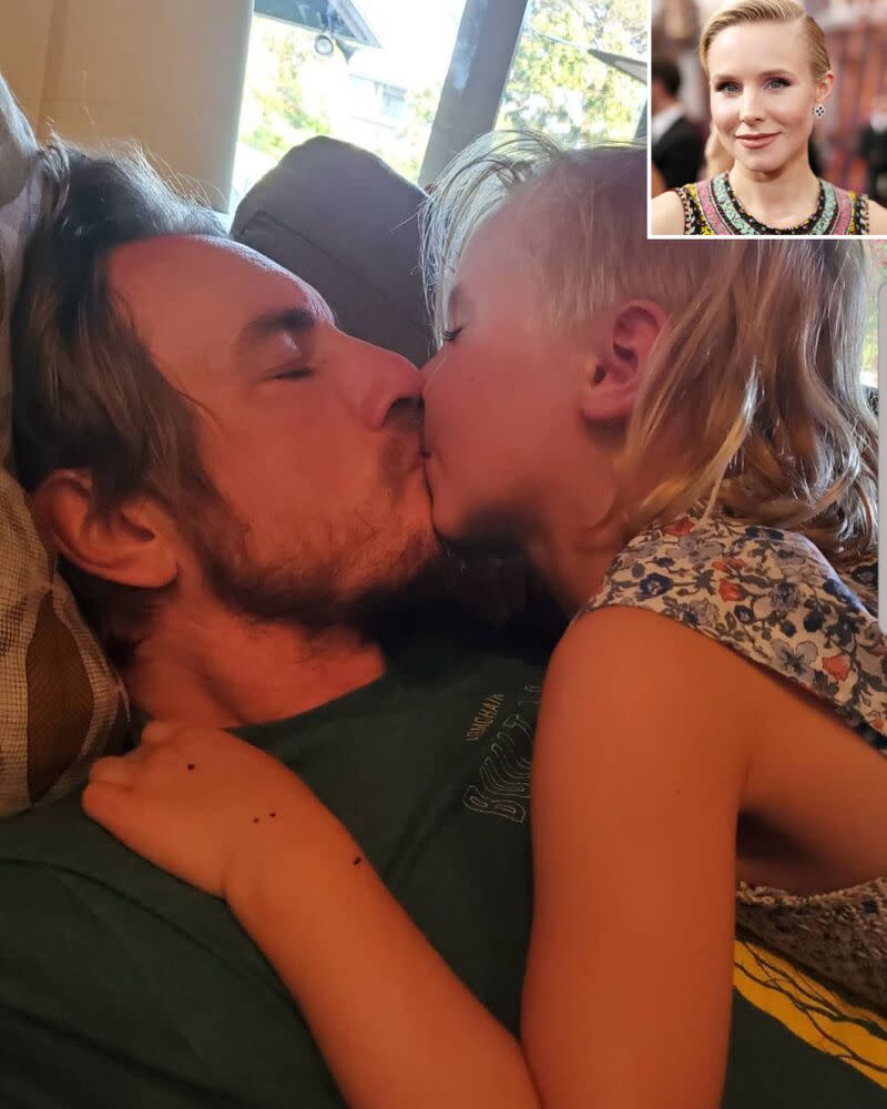 Dax Shepard and daughter Lincoln | Kristen Bell/Instagram; Inset: Rich Polk/Getty