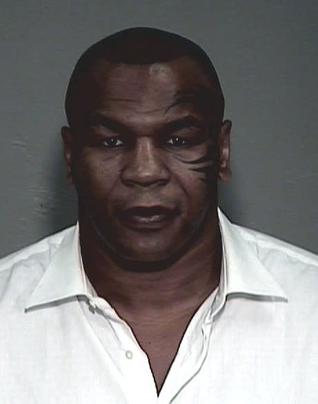 <p>The boxing legend had many run-ins with the law during his younger years. This mugshot stems from a 2006 arrest on charges of misdemeanor drunk driving and felony cocaine possession. (Photo credit: Law Enforcement) </p>