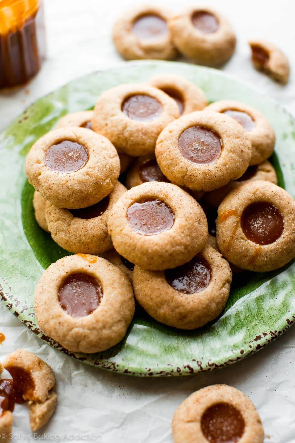 Caramel Apple Spice Thumbprints