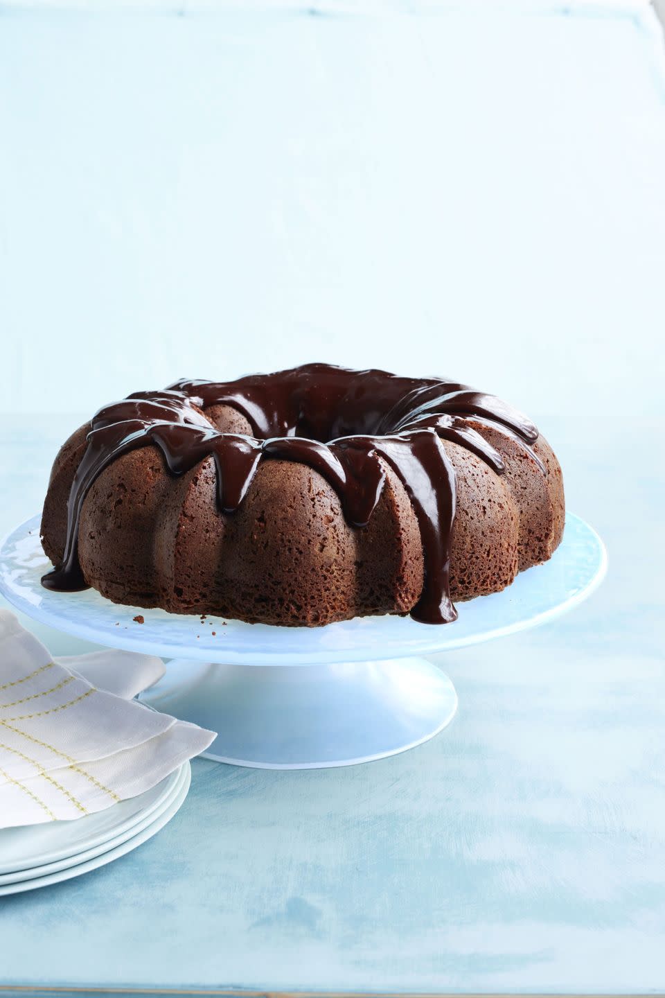 Oatmeal-Brownie Bundt Cake