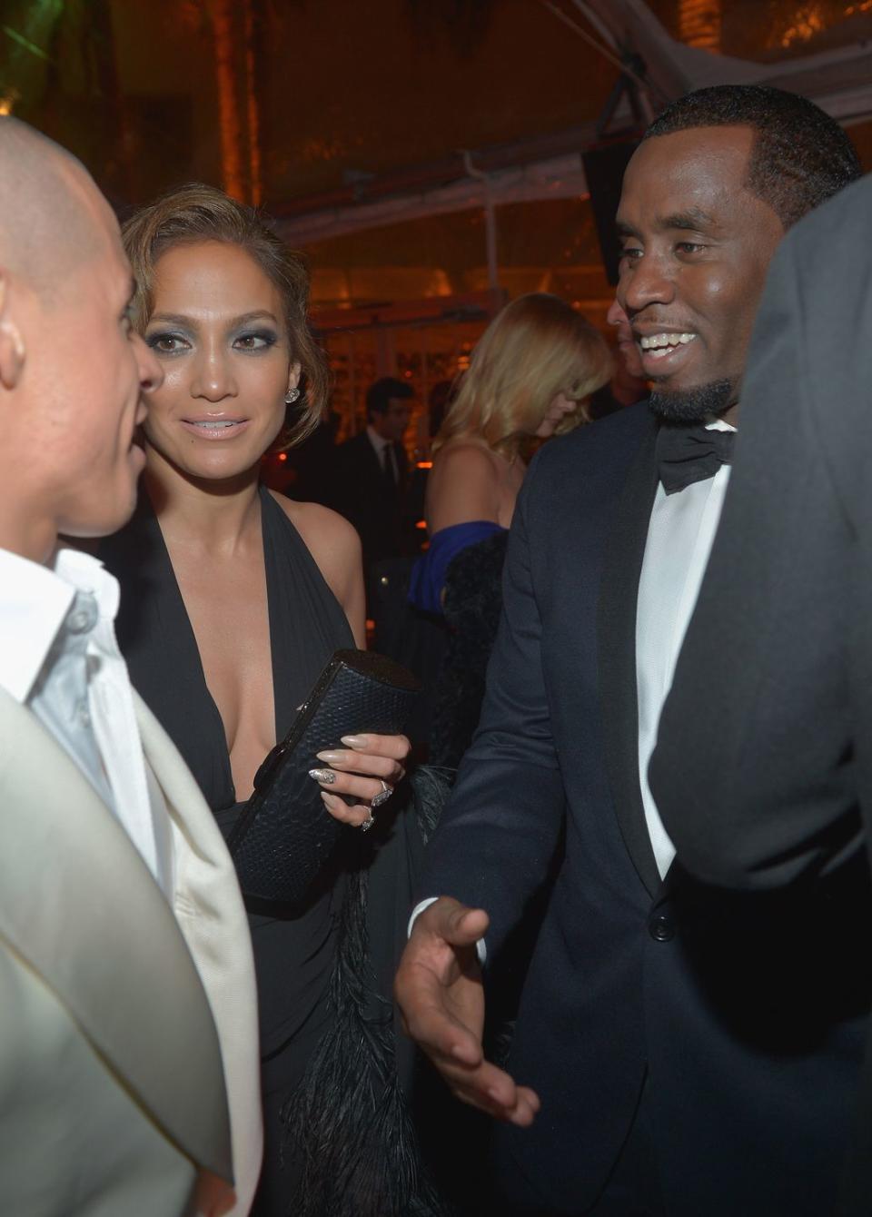 Jennifer Lopez, Casper Smart, and Diddy