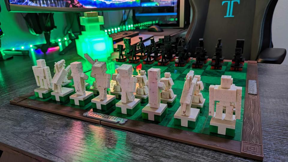 Image of the Minecraft x The Noble Collection collectibles.