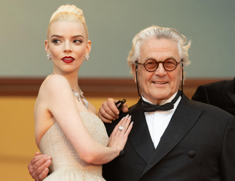 CANNES, FRANCE - MAY 15: Anya Taylor-Joy and George Miller attend the 