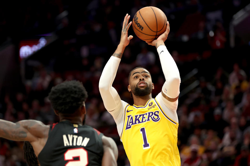 D'Angelo Russell。（NBA Photo by Steph Chambers/Getty Images）