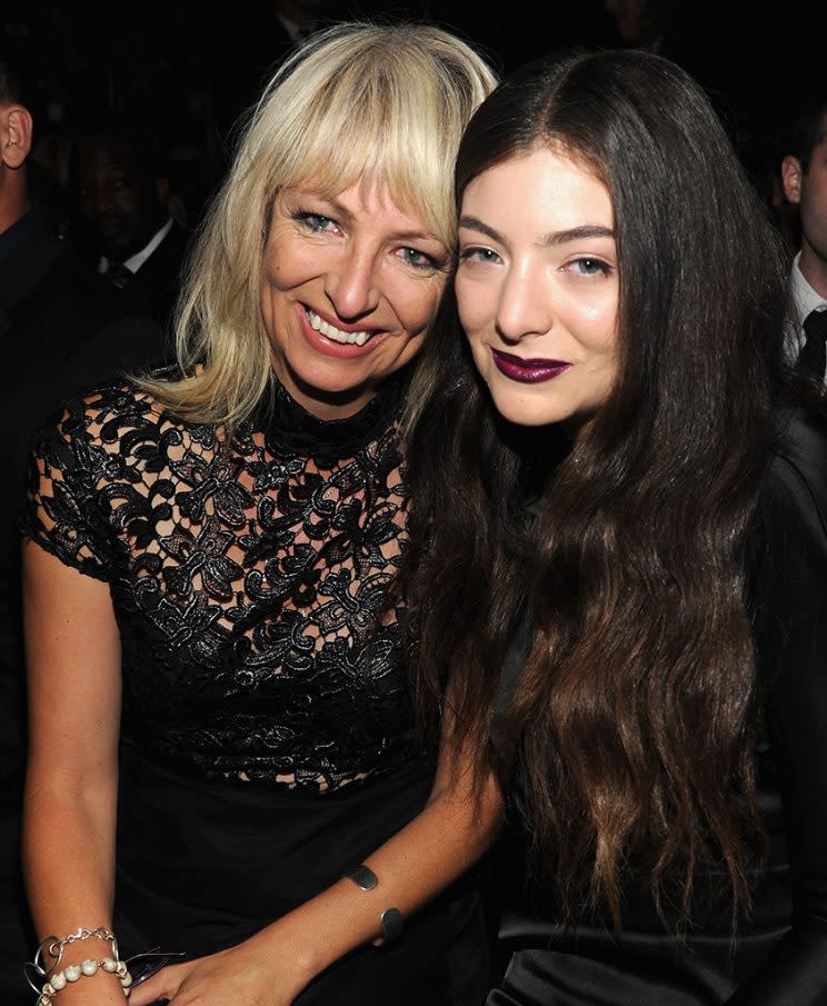 Lorde and her mom, Sonja, at the Grammys.