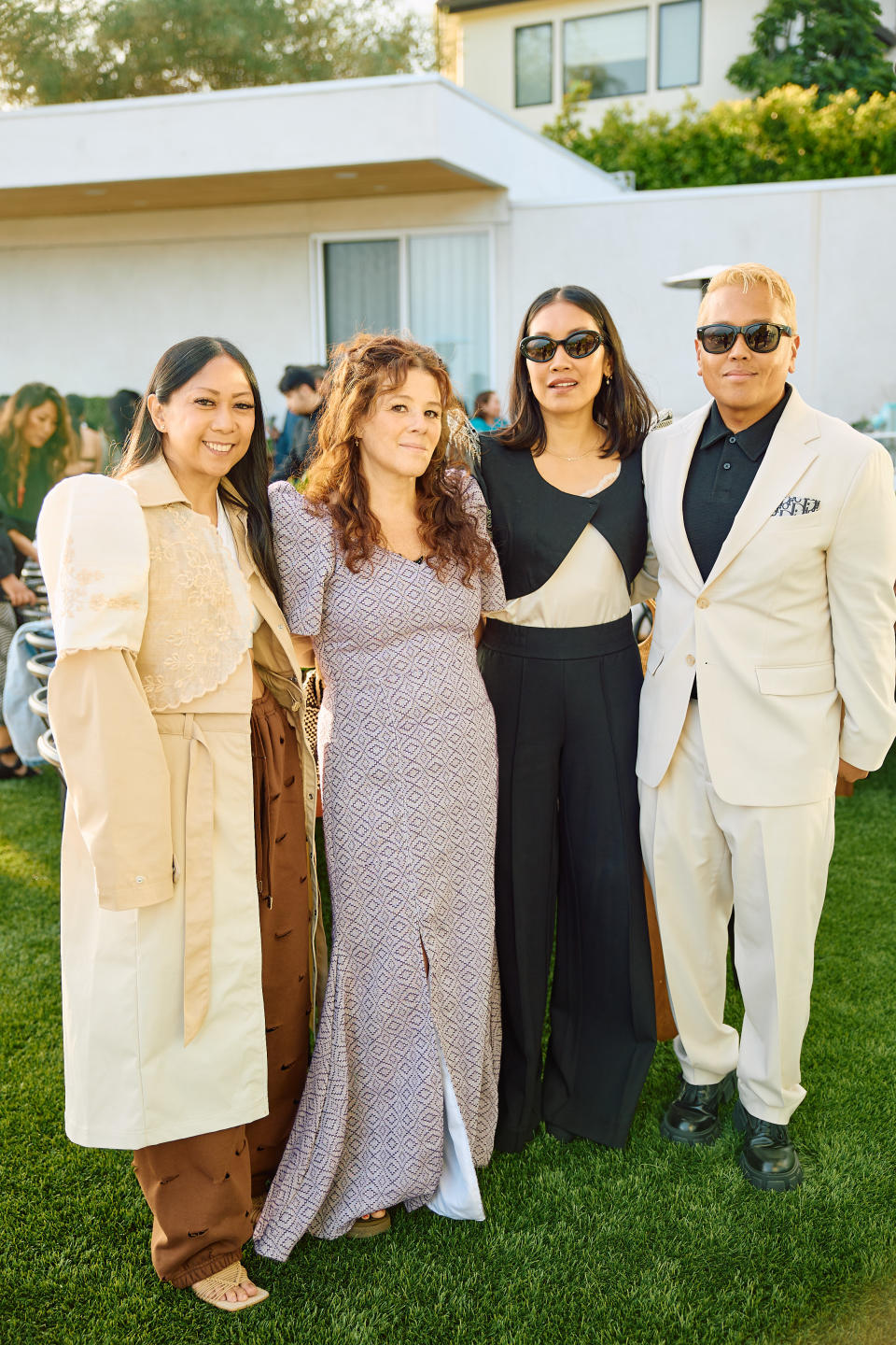 Lena Salatinjants, Tracey Cunningham, Melissa Magsaysay and Rembrandt Flores at the Filipino Forces Feast and Fiesta on May 29, 2024