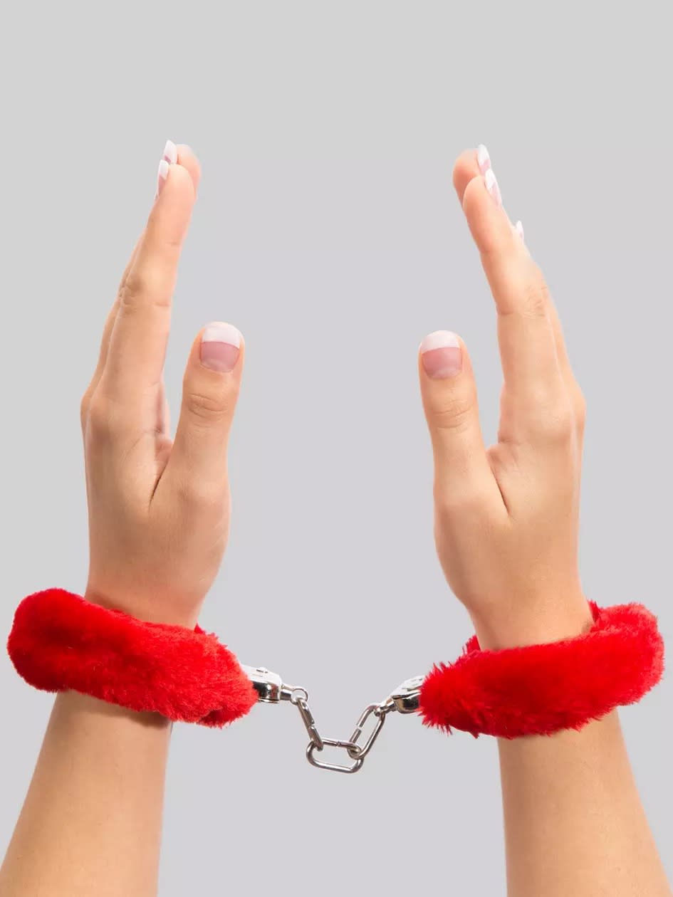 Lovehoney Red Furry Handcuffs