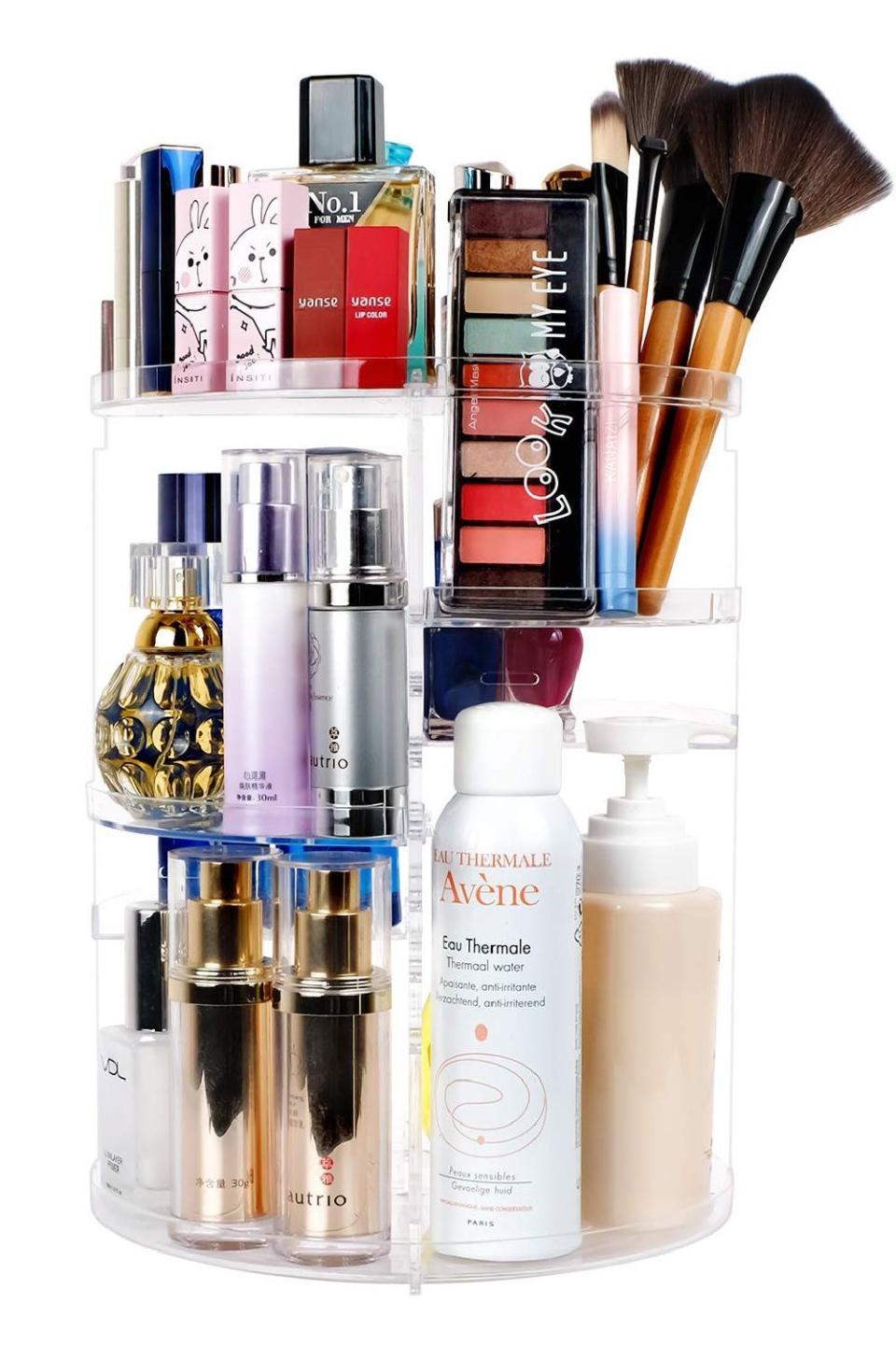 Sanipoe 360 Spinning Makeup Organizer