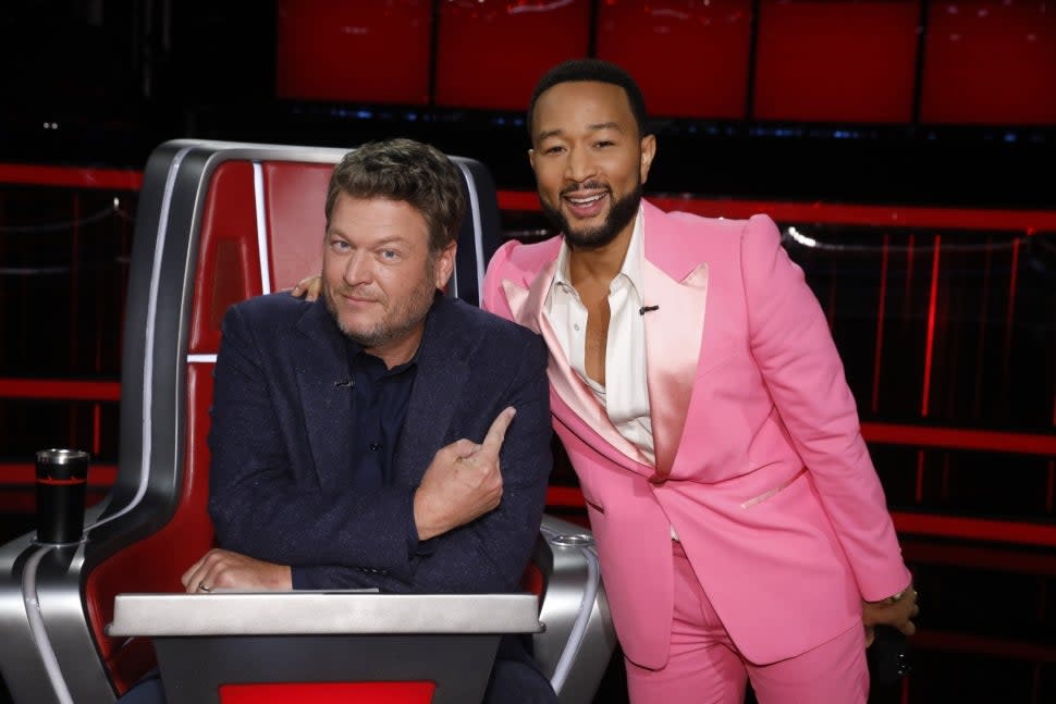 the voice john legend blake shelton