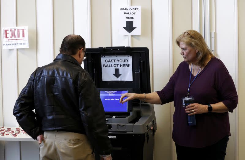 People cast their early votes for the Ohio Primary Election