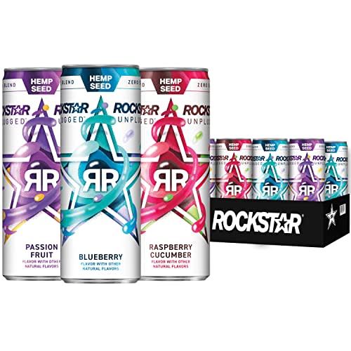 Rockstar Energy Drink Pure Zero Energy Drink, 3 Flavor Variety