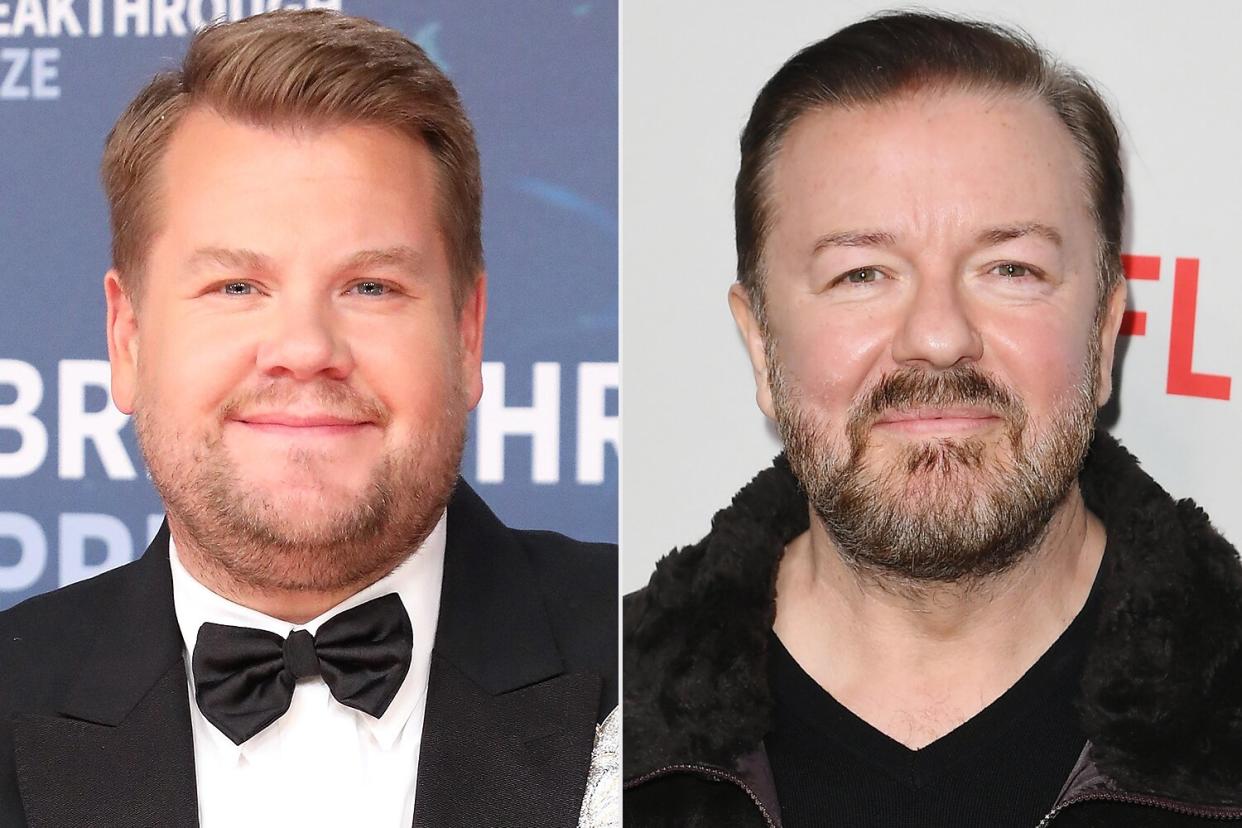 James Corden, Ricky Gervais