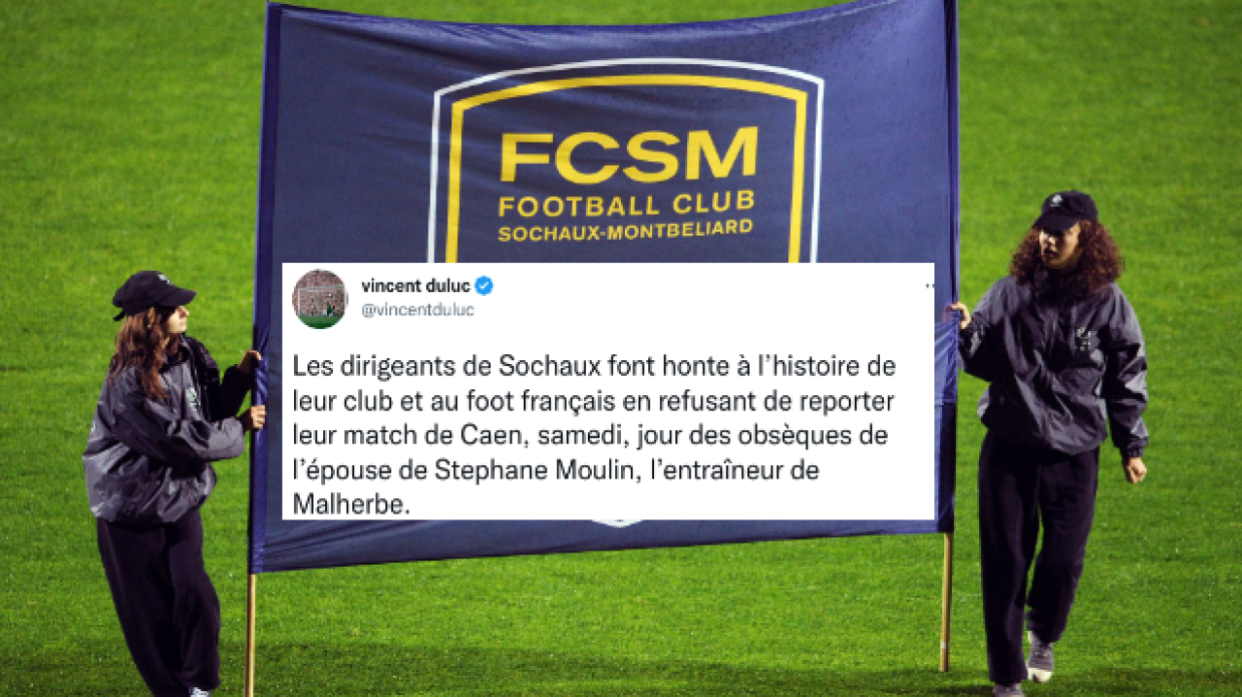 Sochaux a refusé ce jeudi 12 janvier de reporter son match face à Caen prévu samedi, jour des obsèques de l’épouse de l’entraîneur du club normand.