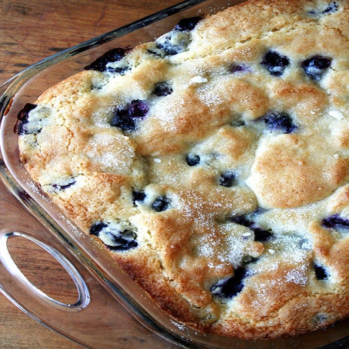 Blueberry breakfast cake.