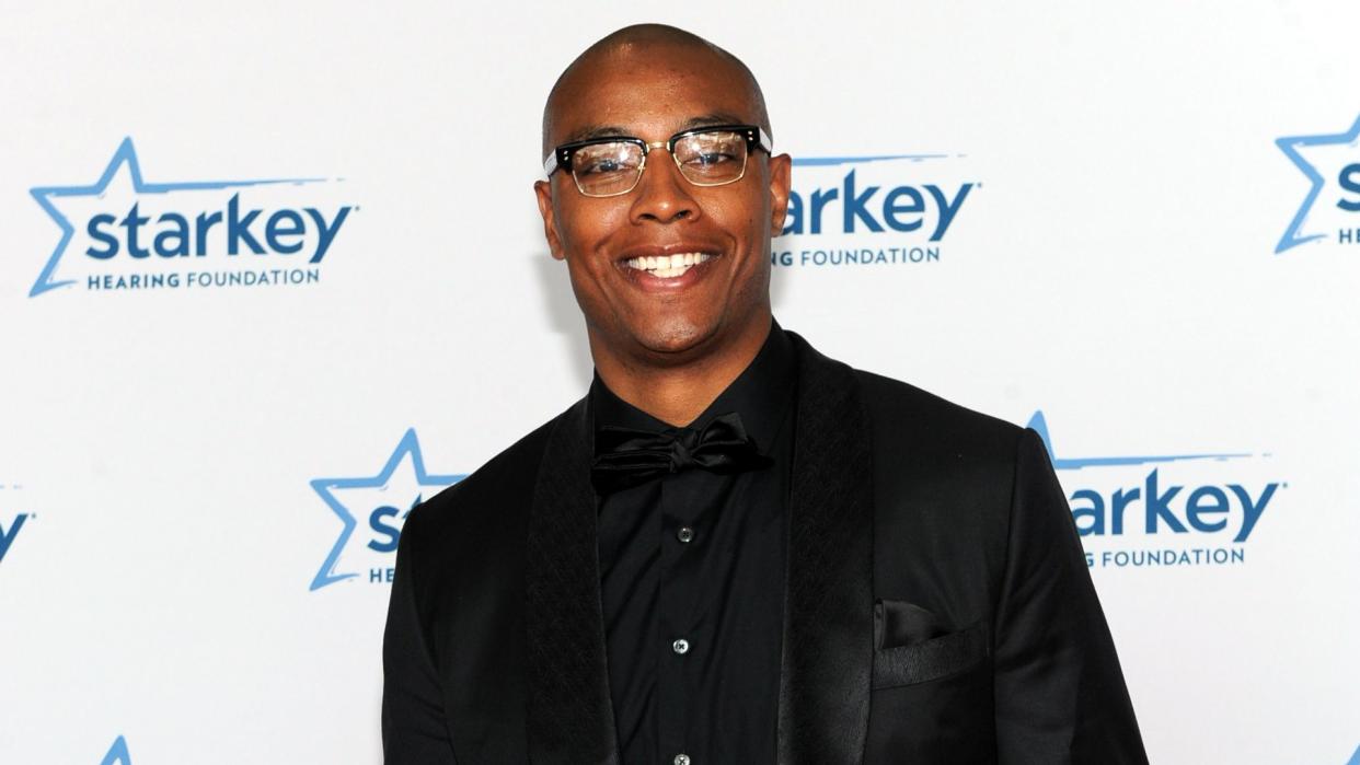 Los Angeles Clippers' Caron Butler is seen on the red carpet at the Starkey Hearing Foundation's 
