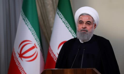 President Hassan Rouhani said Iran could resume uranium enrichment "without limit" in response to Trump's announcement