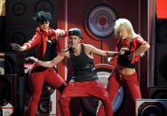 Justin Bieber performs at the 40th Anniversary American Music Awards on Sunday, Nov. 18, 2012, in Los Angeles. (Photo by John Shearer/Invision/AP)