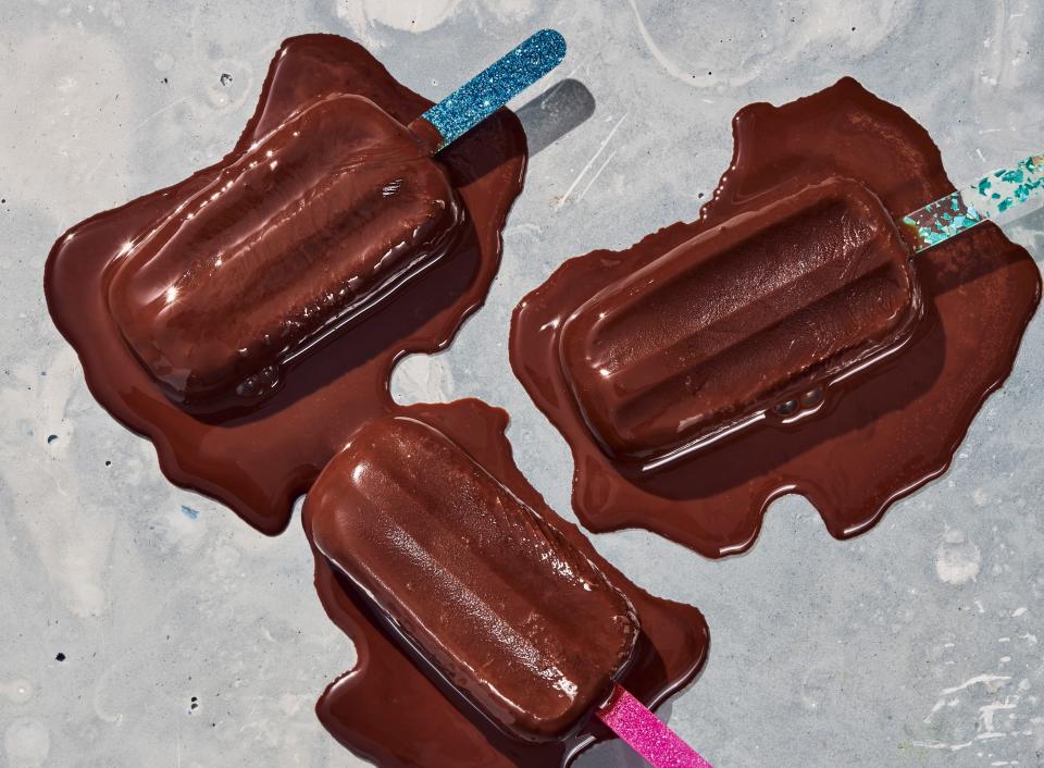 Dark Chocolate-Espresso Ice Pops