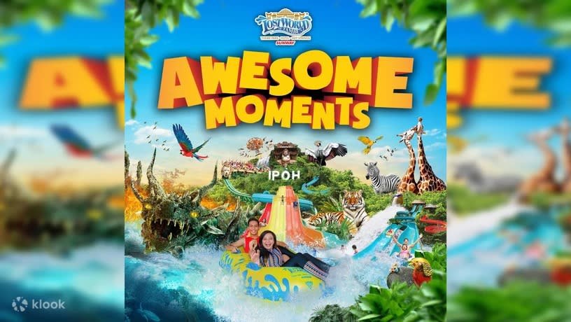 [Klook Exclusive] Sunway Lost World Of Tambun WaterPark Ticket in Ipoh. (Photo: Klook SG)