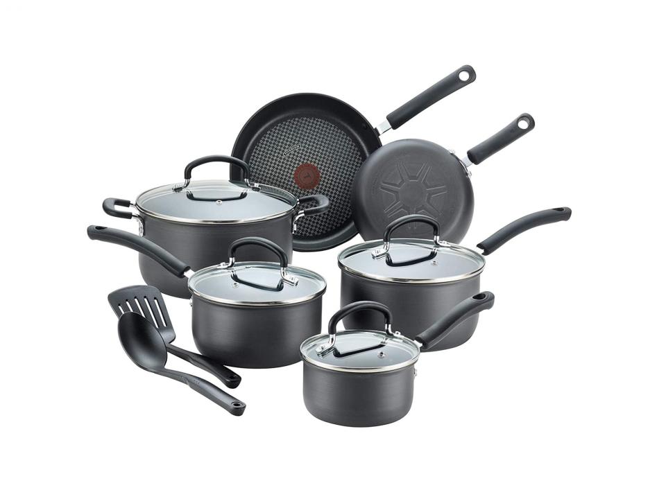 T-fal E765SC Ultimate Hard Anodized Nonstick 12 Piece Cookware Set