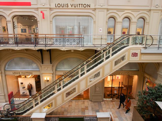 Louis Vuitton fashion and luxury shop with a russian woman as a News  Photo - Getty Images